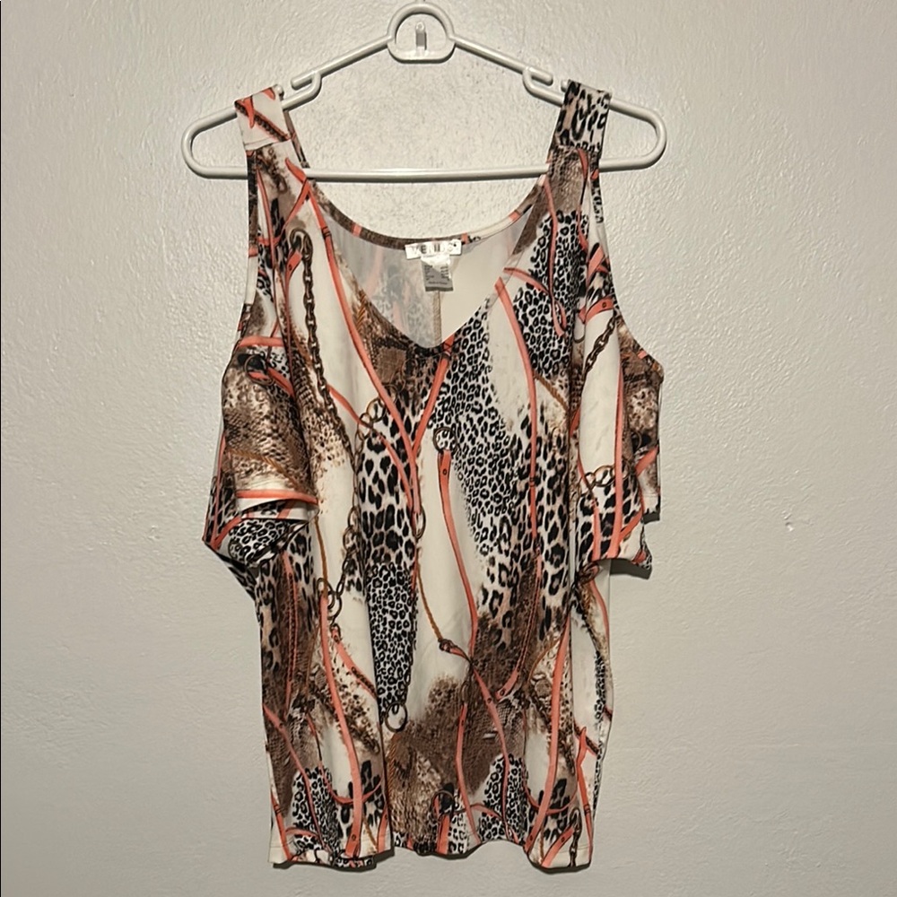 Women's Leopard Print Sleeveless Top